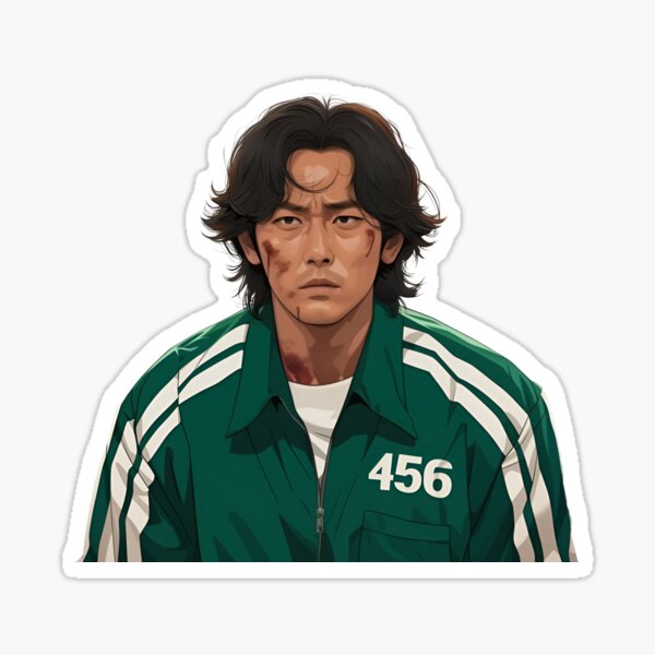 Item preview, Squid Game - Player 456 Seong Gi-hun designed and sold by Trendjoy.