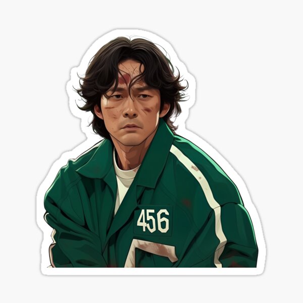 Item preview, Squid Game - Player 456 Seong Gi-hun designed and sold by Trendjoy.