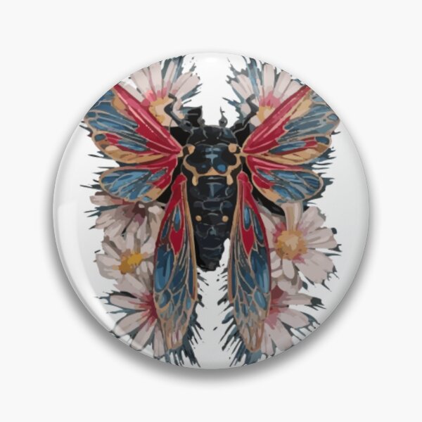 Item preview, floral cicada 2024  designed and sold by venavar.