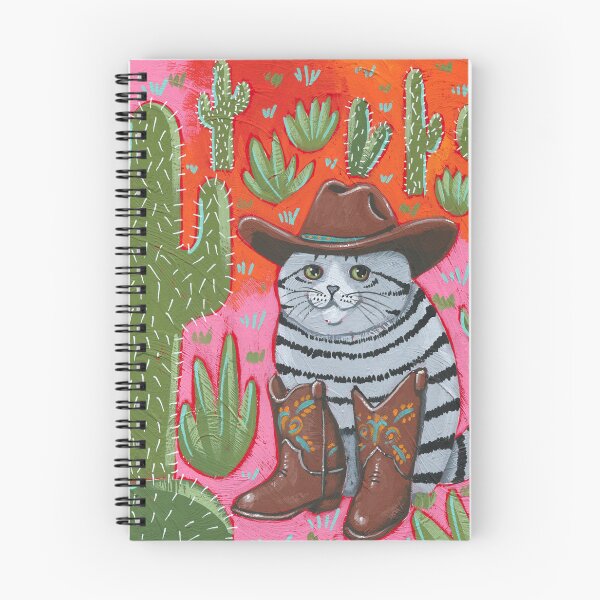 Item preview, Chonky Cowboi Cat designed and sold by KilkennyCat Art.