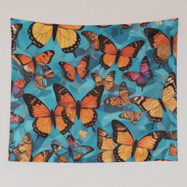Item preview, Beautiful butterflies painting artwork print design  designed and sold by Anshu3813.