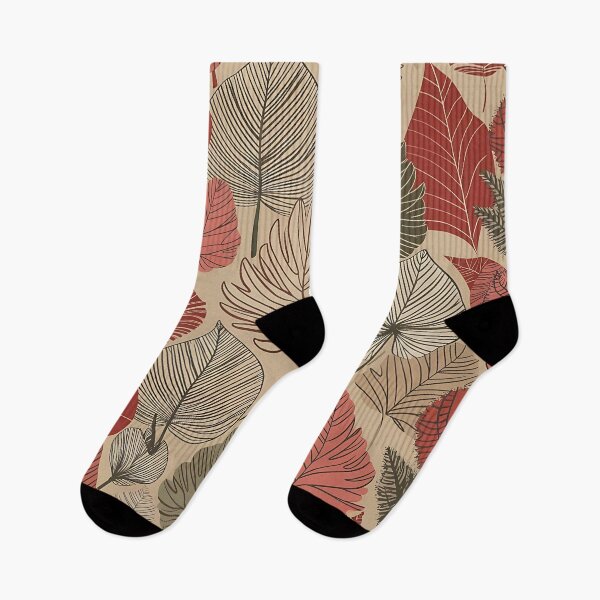 Item preview, Forest leaves seamless pattern in pastel, warm colors. designed and sold by Haji  Kamora.