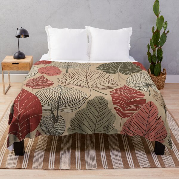 Item preview, Forest leaves seamless pattern in pastel, warm colors. designed and sold by Haji  Kamora.
