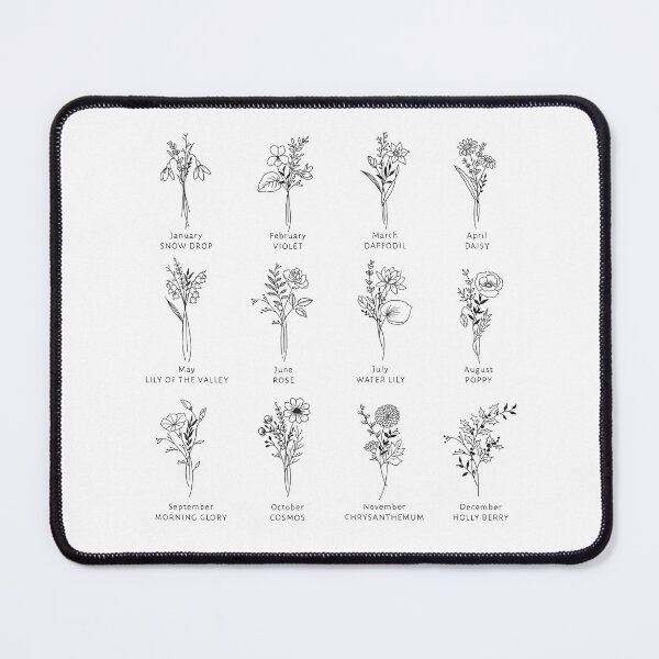 Item preview, Birth month flowers designed and sold by Julia Nunan.