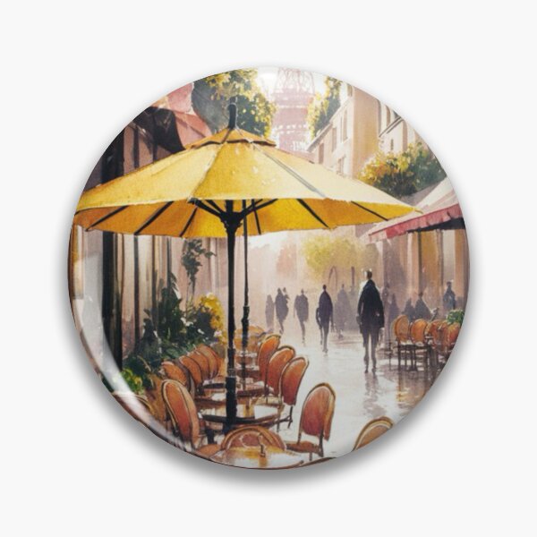 Item preview, Paris Cafe Watercolor Illustration … By Carraann designed and sold by CARRAANN.