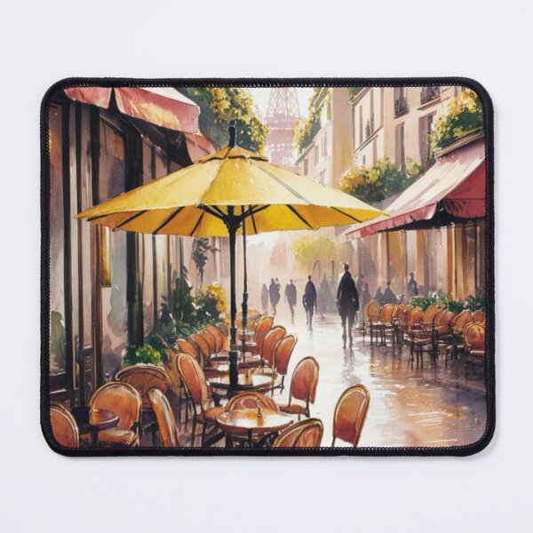Item preview, Paris Cafe Watercolor Illustration … By Carraann designed and sold by CARRAANN.