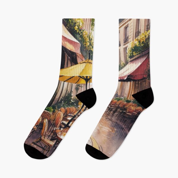 Item preview, Paris Cafe Watercolor Illustration … By Carraann designed and sold by CARRAANN.