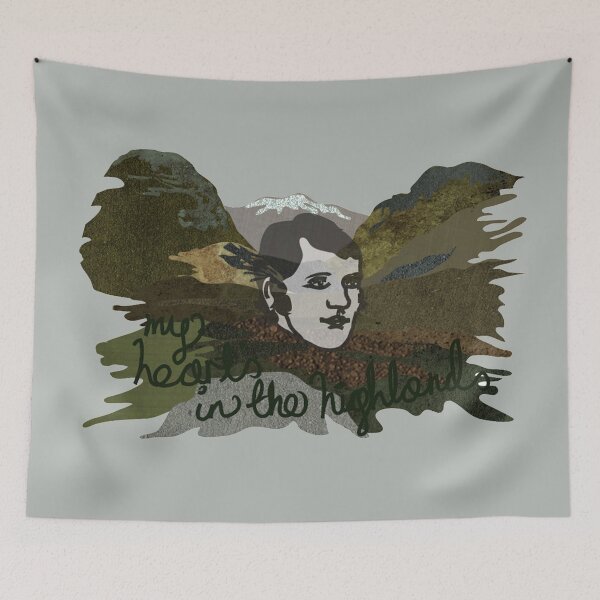 Item preview, My Hearts in the Highlands, Scotland, Robert Burns Portrait designed and sold by louweasely.