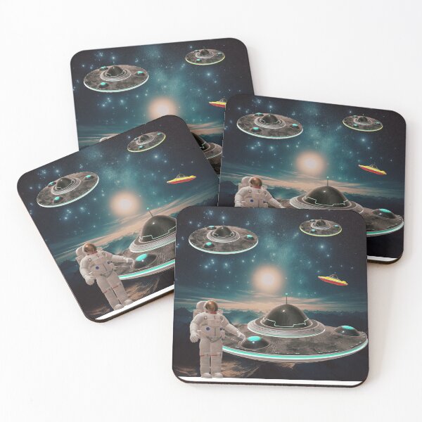 Item preview, the vacuum of space and the art of UFOs designed and sold by Amateurtrader.