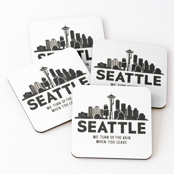 Item preview, Seattle Rain Pause - Fine Art Print designed and sold by GL!TCH LAB.