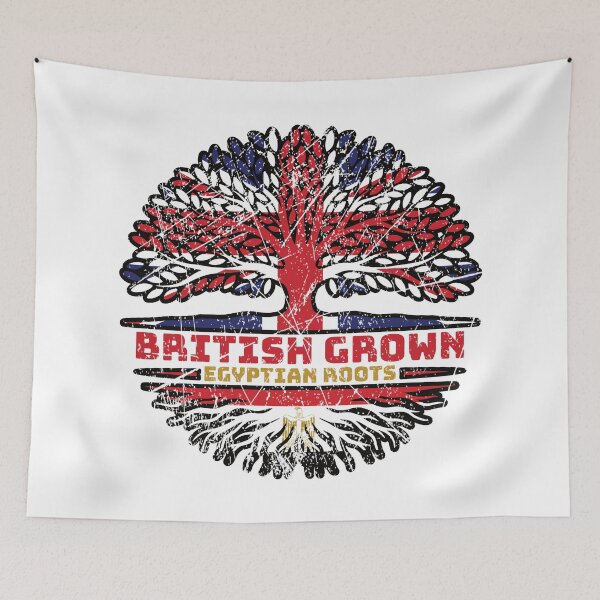 Item preview, Egypt Egyptian Uk United Kingdom British Tree Roots Flag designed and sold by FlagX.