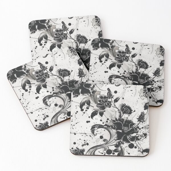 Item preview, Black Blossom Symphony, Dark Floral Delight, Obsidian Floral Array Gift, Tee designed and sold by Terry-Salsa.