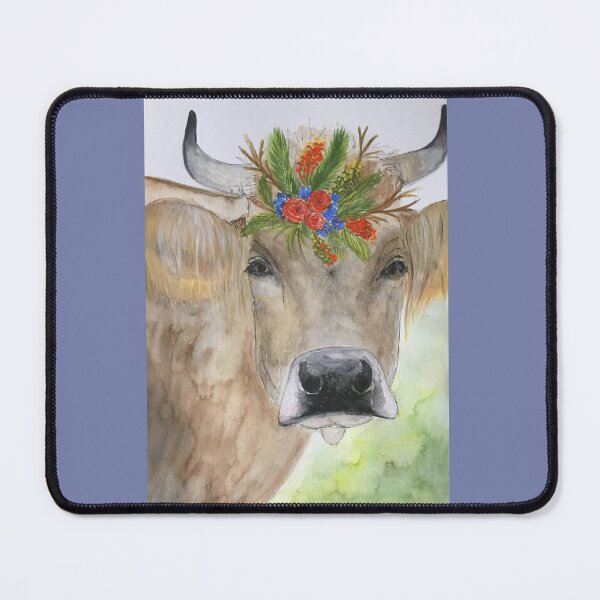 Item preview, Cow with floral decoration designed and sold by DANIS-kunst.
