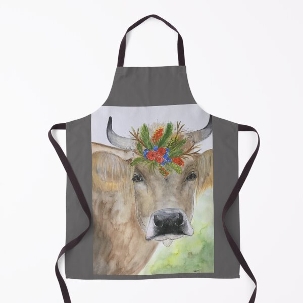 Item preview, Cow with floral decoration designed and sold by DANIS-kunst.