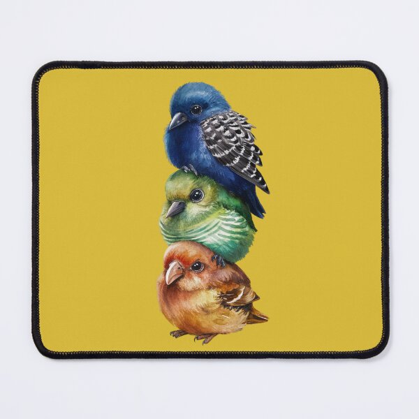 Item preview, Colored birds stacked on top of each other designed and sold by 123ks.