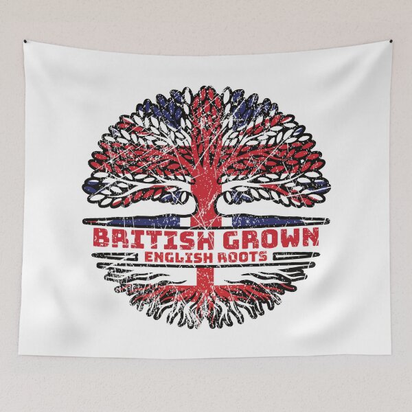 Item preview, England English Uk United Kingdom British Tree Roots Flag designed and sold by FlagX.