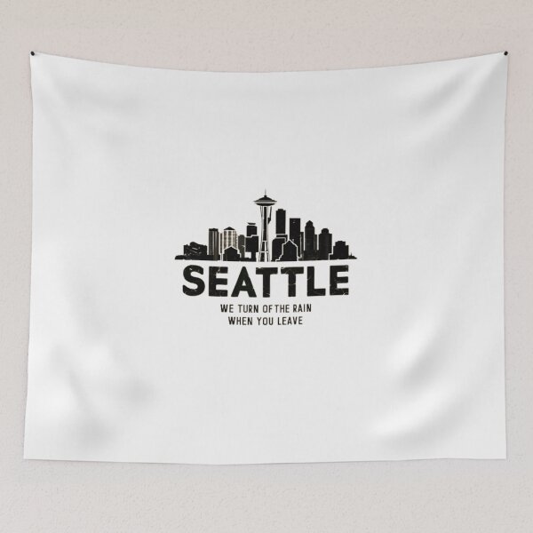 Item preview, Seattle Rain Pause - Fine Art Print designed and sold by GL!TCH LAB.