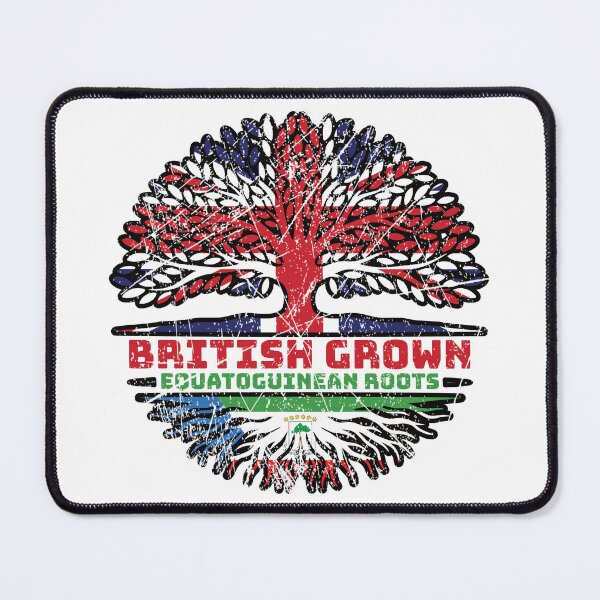 Item preview, Equatorial Guinea Equatoguinean British UK Tree Roots Flag designed and sold by FlagX.