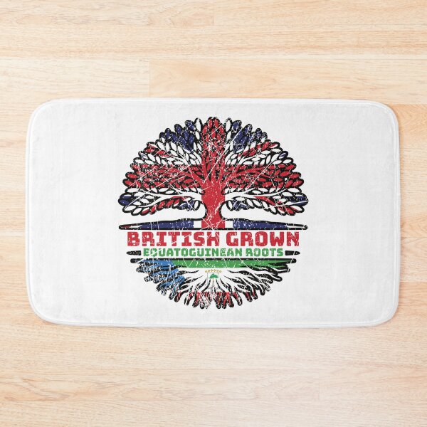 Item preview, Equatorial Guinea Equatoguinean British UK Tree Roots Flag designed and sold by FlagX.