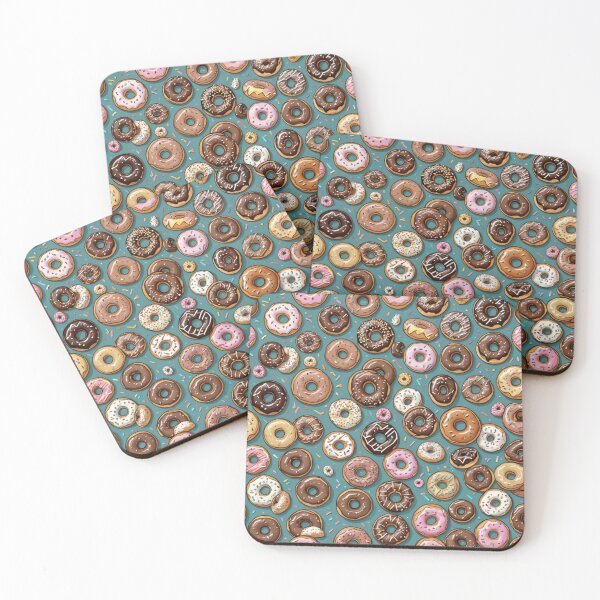 Item preview, "Sweet Indulgence" Doughnut Pattern designed and sold by Generic RedHead Designs.