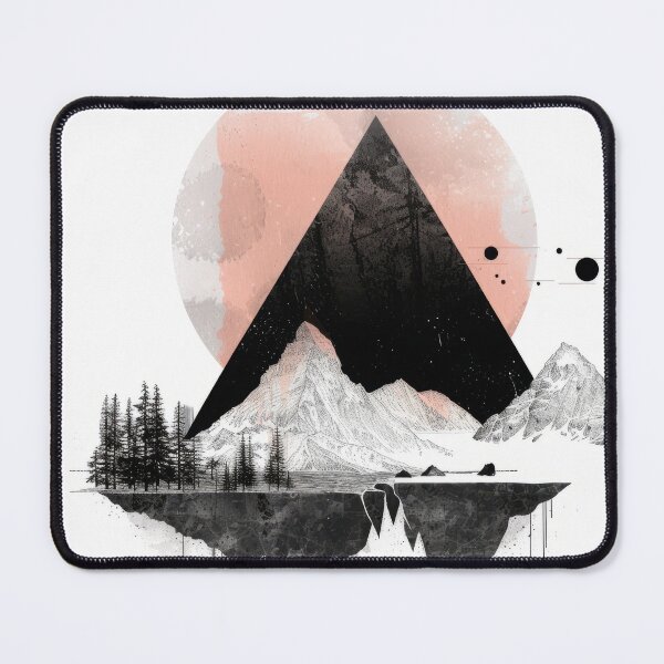 Item preview, Surreal Mountain Landscape with Floating Islands and Celestial Elements designed and sold by Retrocranio.