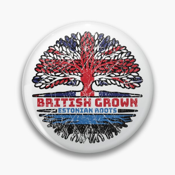 Item preview, Estonia Estonian British UK Tree Roots Flag designed and sold by FlagX.