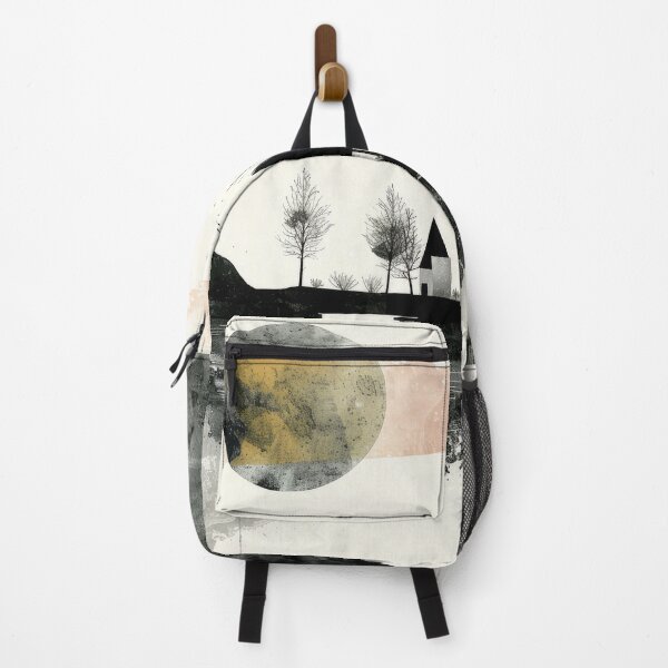 Item preview, Monochrome Reflections of Houses and Trees in a Surreal Waterscape designed and sold by Retrocranio.