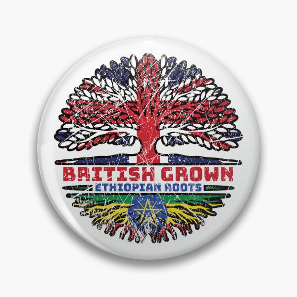 Item preview, Ethiopia Ethiopian Uk United Kingdom British Tree Roots Flag designed and sold by FlagX.