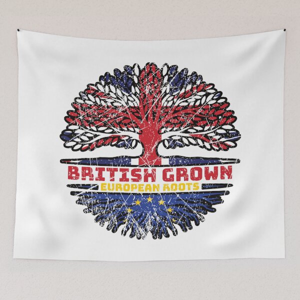 Item preview, European Union EU Europe Uk United Kingdom British Tree Roots Flag designed and sold by FlagX.