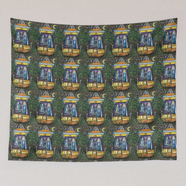 Item preview, Purple Nola Shotgun House designed and sold by EmilyKnatzerArt.