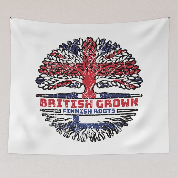 Item preview, Finland Finnish Uk United Kingdom British Tree Roots Flag designed and sold by FlagX.