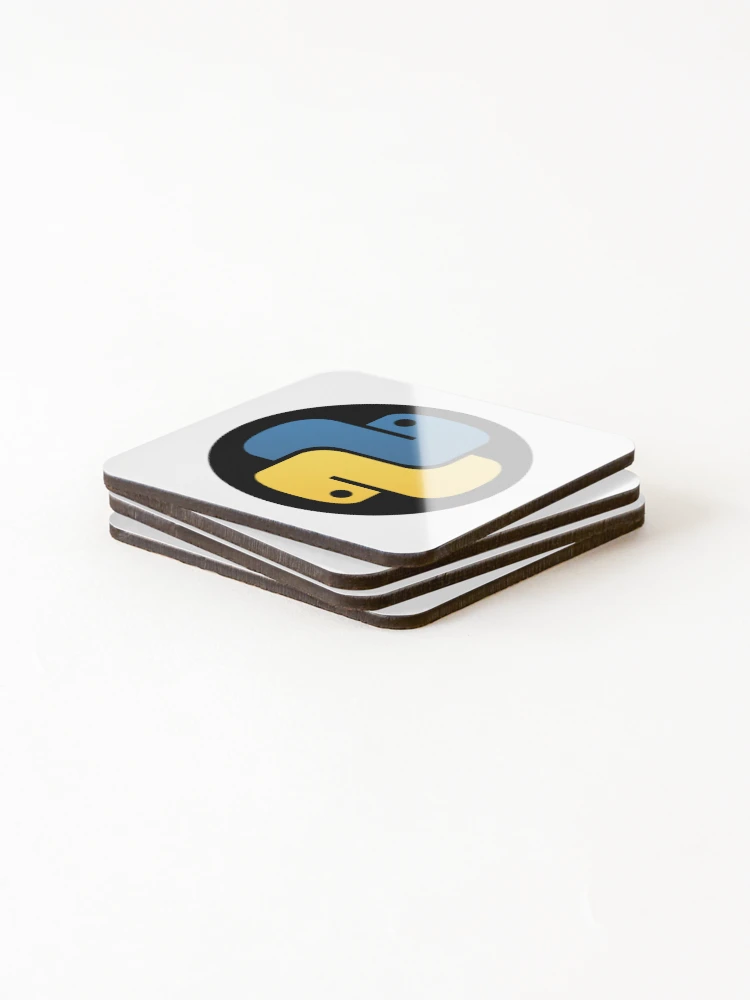 Thumbnail 4 of 5, Coasters (Set of 4), Python Circle - Python Logo designed and sold by Redstrawberry13.