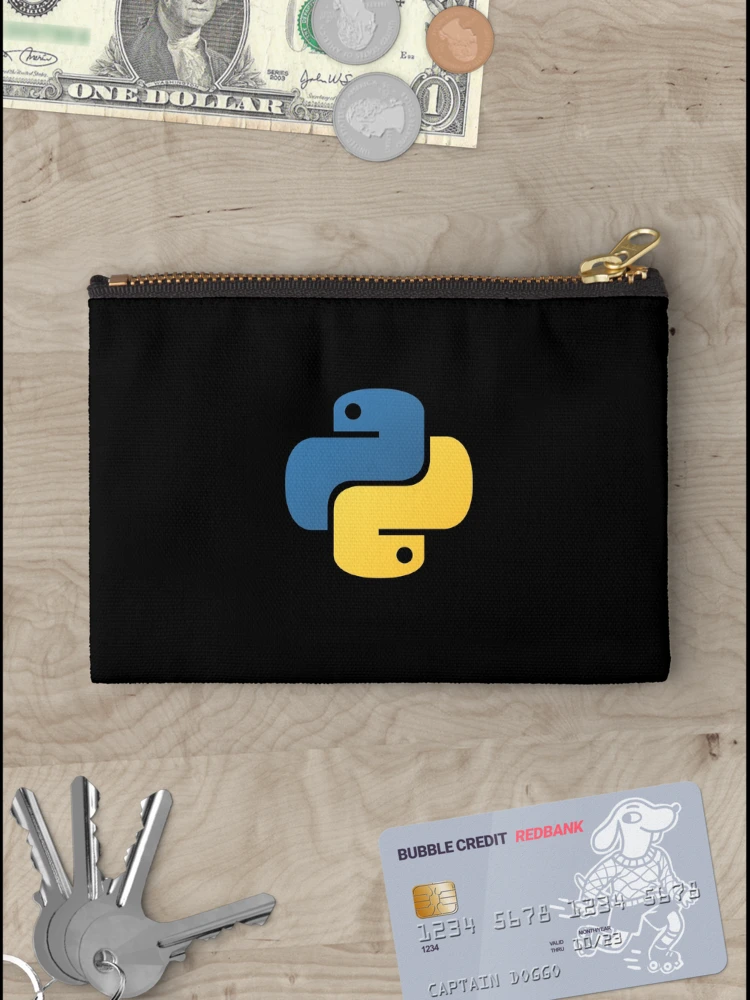 Thumbnail 3 von 4, Täschchen, Python Circle - Python-Logo designt und verkauft von Redstrawberry13.