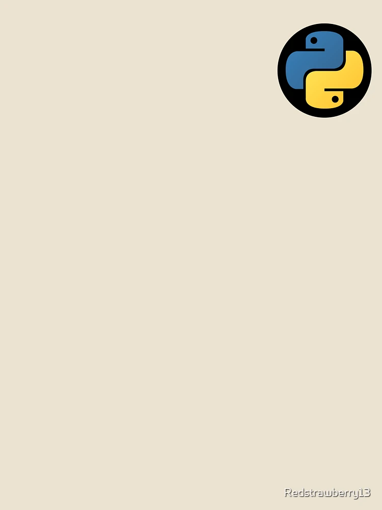 Thumbnail 4 von 4, Locker geschnittenes T-Shirt, Python Circle - Python-Logo designt und verkauft von Redstrawberry13.