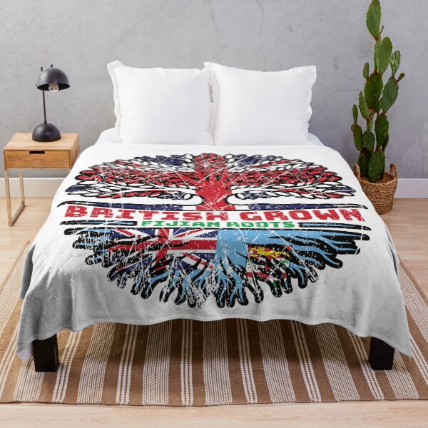 Item preview, Fiji Fijian Uk United Kingdom British Tree Roots Flag designed and sold by FlagX.
