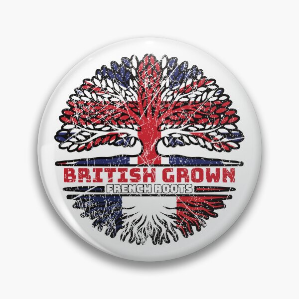 Item preview, France French Uk United Kingdom British Tree Roots Flag designed and sold by FlagX.