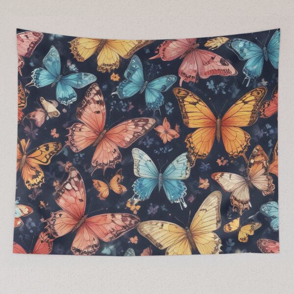Item preview, Beautiful butterflies painting artwork print design  designed and sold by Anshu3813.