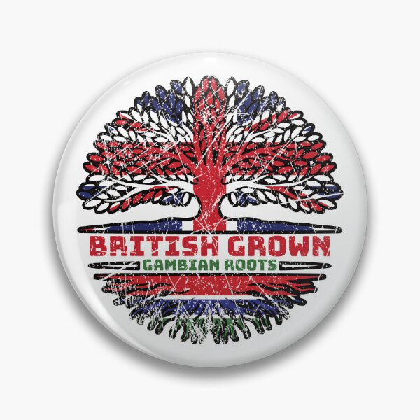 Item preview, Gambia Gambian Uk United Kingdom British Tree Roots Flag designed and sold by FlagX.