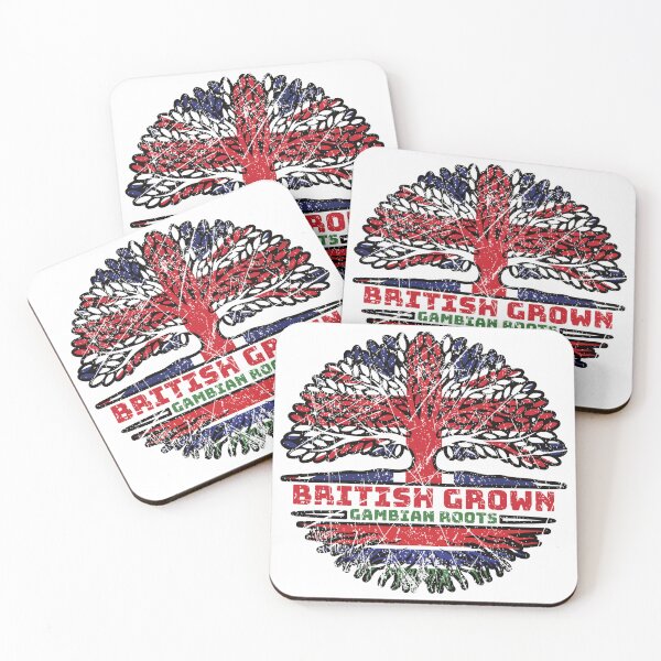 Item preview, Gambia Gambian Uk United Kingdom British Tree Roots Flag designed and sold by FlagX.