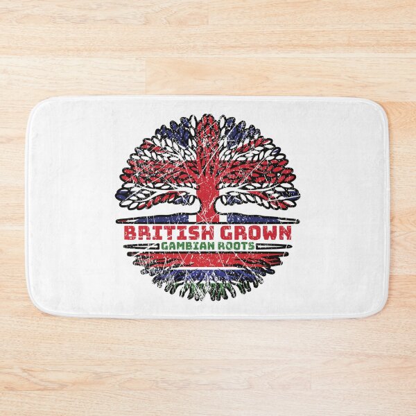 Item preview, Gambia Gambian Uk United Kingdom British Tree Roots Flag designed and sold by FlagX.