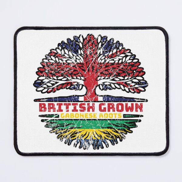 Item preview, Gabon Gabonese British UK Tree Roots Flag designed and sold by FlagX.