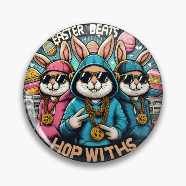 Item preview, hip hop bunnies easter band Easter Funny animals    designed and sold by Expressions-Sel.