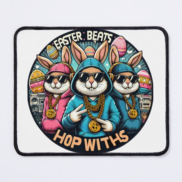 Item preview, hip hop bunnies easter band Easter Funny animals designed and sold by Expressions-Sel.