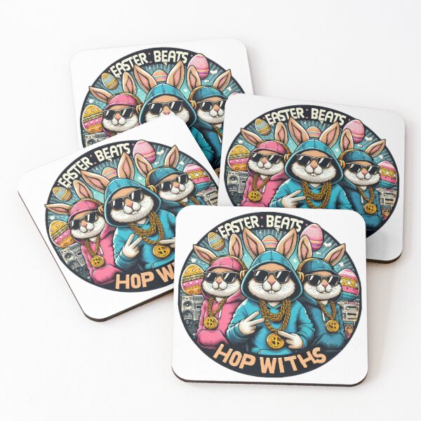 Item preview, hip hop bunnies easter band Easter Funny animals    designed and sold by Expressions-Sel.