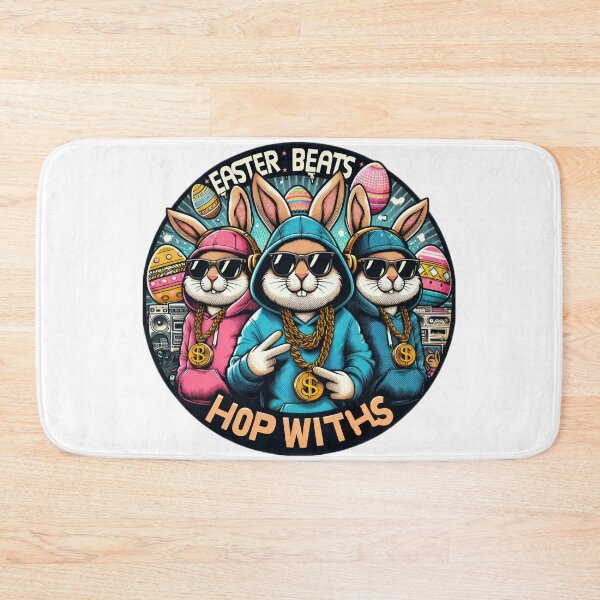 Item preview, hip hop bunnies easter band Easter Funny animals    designed and sold by Expressions-Sel.