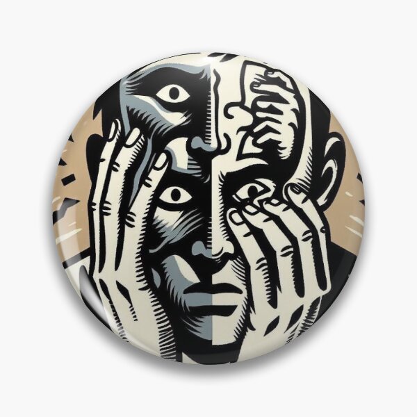 Item preview, DID DDNOS Dissociating Man Art Deco designed and sold by TheGreatAmericanVision.
