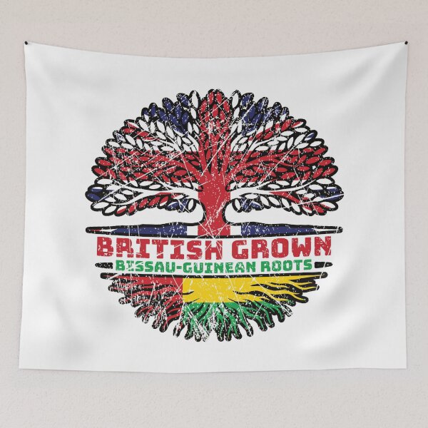 Item preview, Guinea-Bissau Bissau-Guinean British UK Tree Roots Flag designed and sold by FlagX.