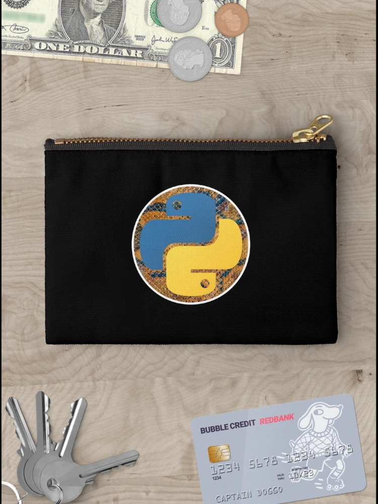 Thumbnail 3 of 4, Zipper Pouch, Python Skin Logo - Python Logo designed and sold by Redstrawberry13.