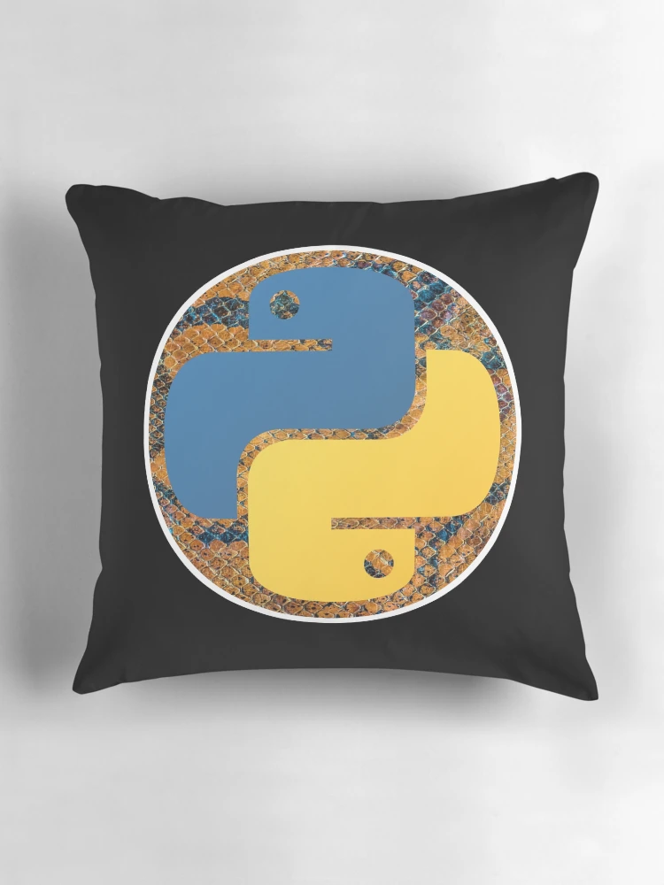 Thumbnail 3 of 4, Pillow, Python Skin Logo - Python Logo designed and sold by Redstrawberry13.