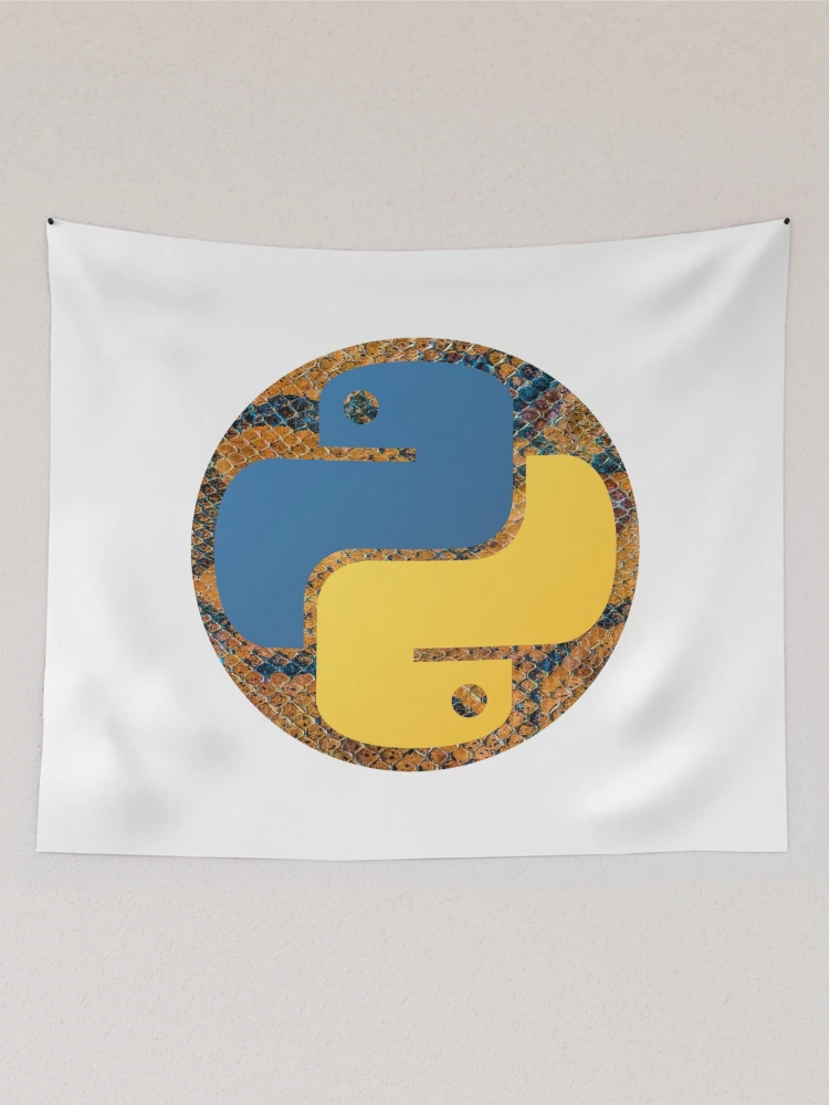 Thumbnail 2 of 3, Tapestry, Python Skin Logo - Python Logo designed and sold by Redstrawberry13.